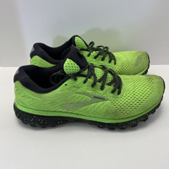 Brooks Other - Brooks Mens Ghost 12 1103161D350 Green Running Shoes Lace Up Low Top Size 9